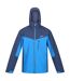 Regatta Mens Birchdale Waterproof Hooded Jacket (Sky Diver Blue/Admiral Blue)