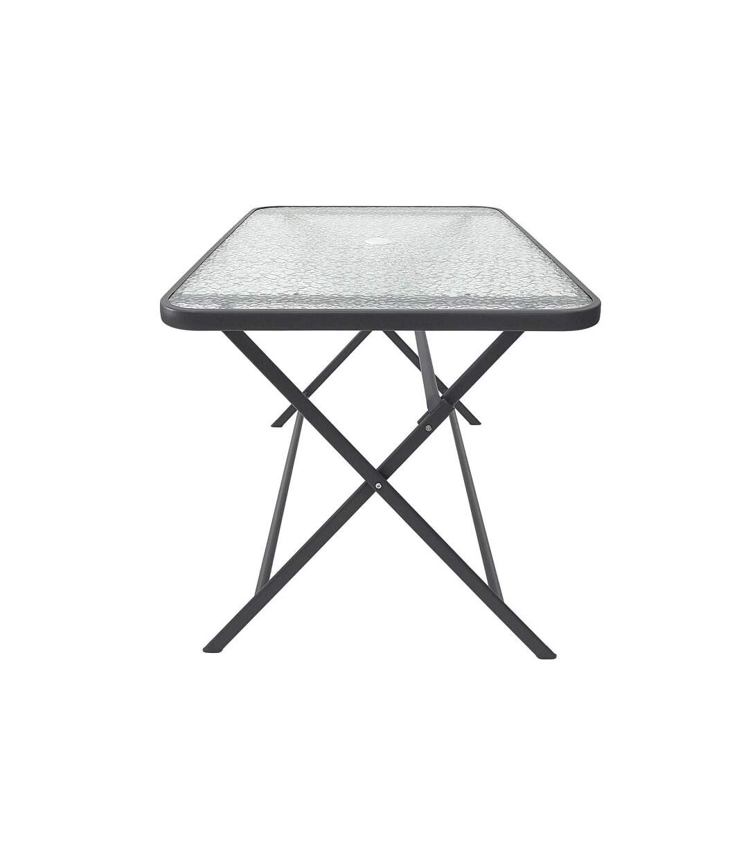 Table de Jardin en Verre Formentera 110cm Gris-3