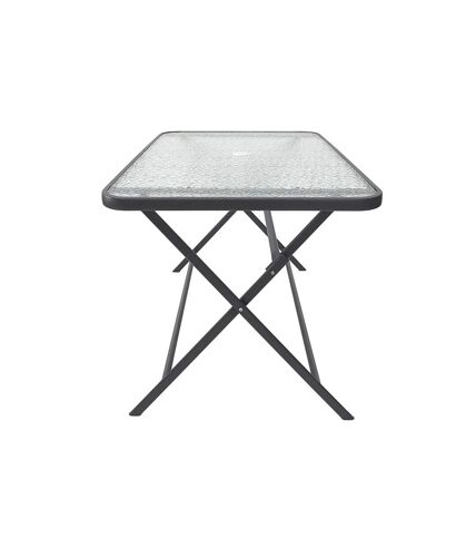 Table de Jardin en Verre Formentera 110cm Gris