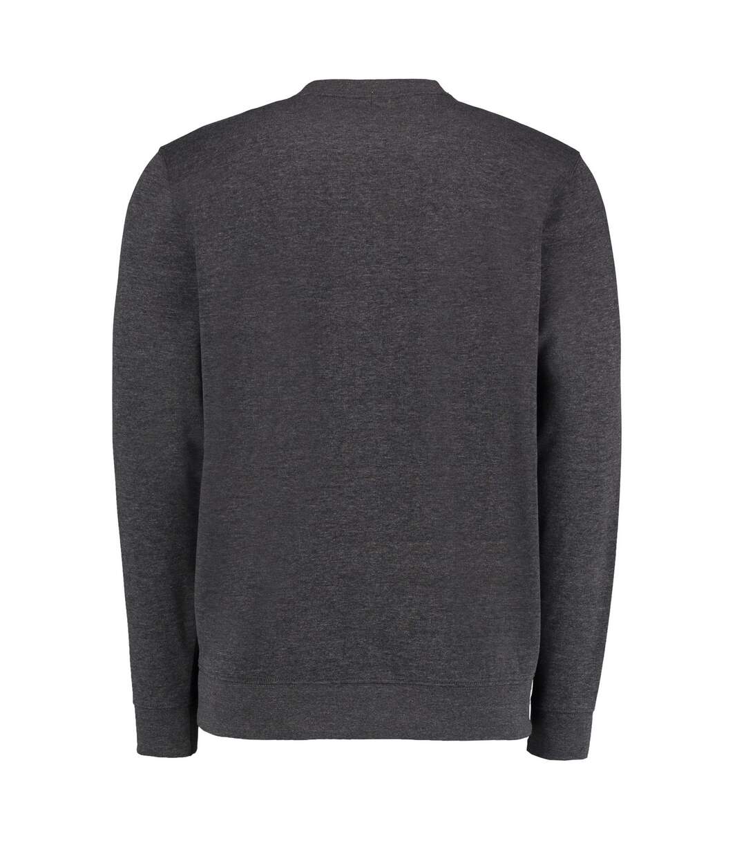 Mens klassic drop shoulder sweatshirt dark grey marl Kustom Kit