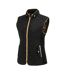 Womens/ladies Quilted Gilet Black Miso-3