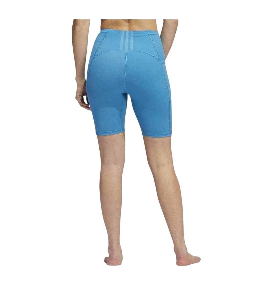 Womens/ladies Fitness Shorts Blue Adidas-3