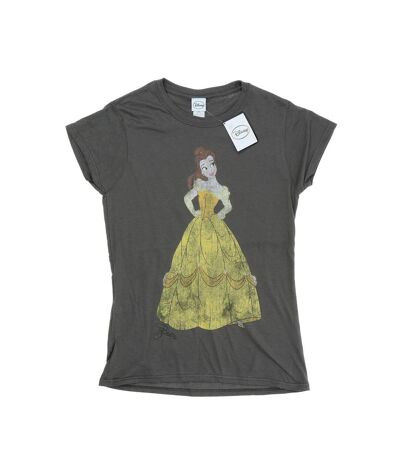 Disney Princess Womens/Ladies Classic Belle Cotton T-Shirt (Charcoal)