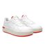 Womens/ladies Leather Chunky Platform Trainers White Cherry Asics-4