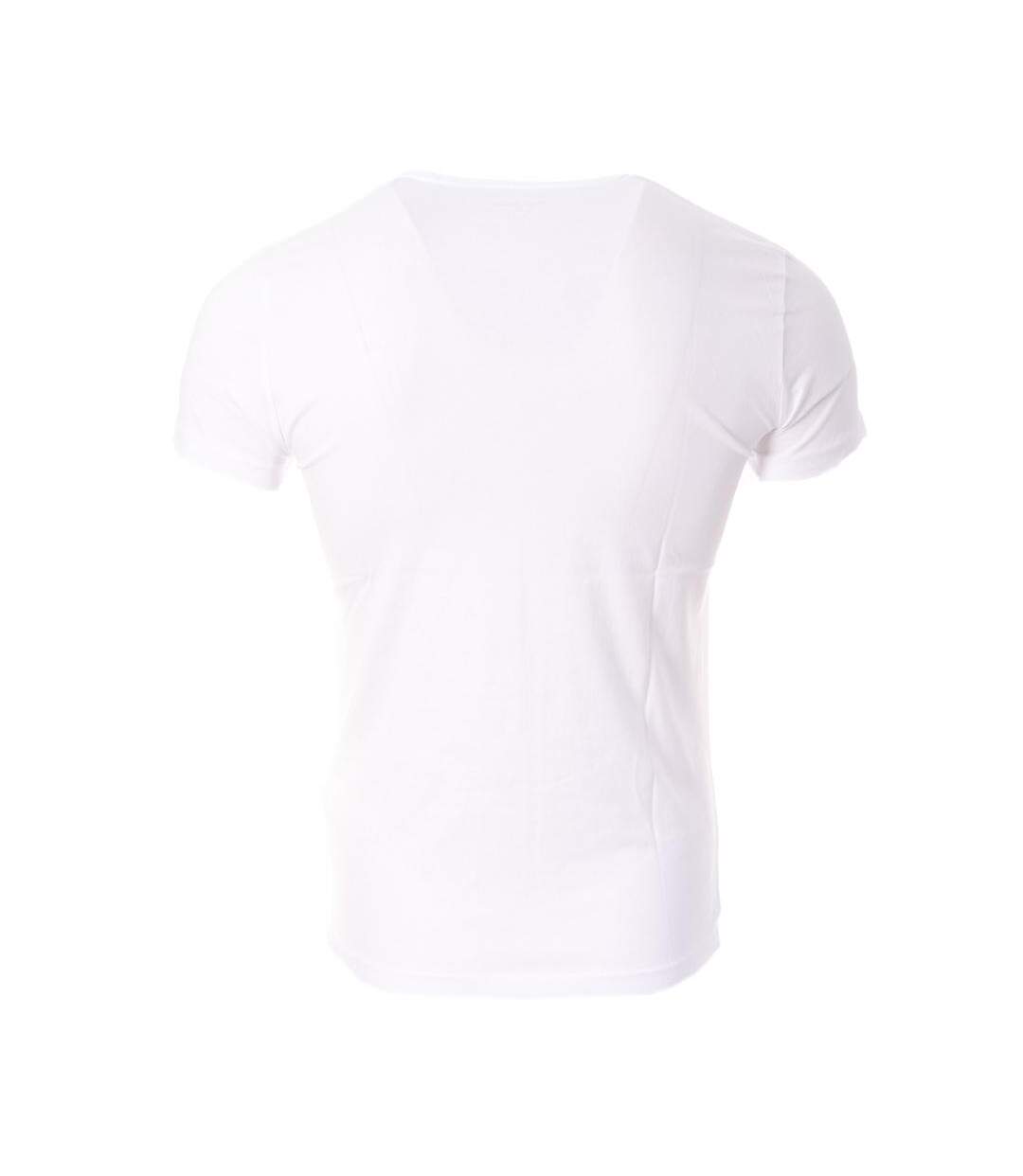 T-shirt blanc/rouge homme pepe jeans raury - m-2
