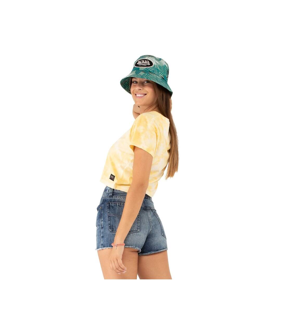 Crop top Tie and Dye femme en coton Tika Vondutch-3