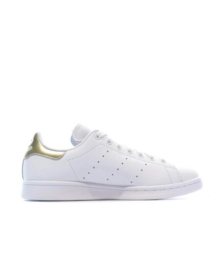 Stan Smith Baskets Blanc/Doré Femme Adidas - 37 1/3