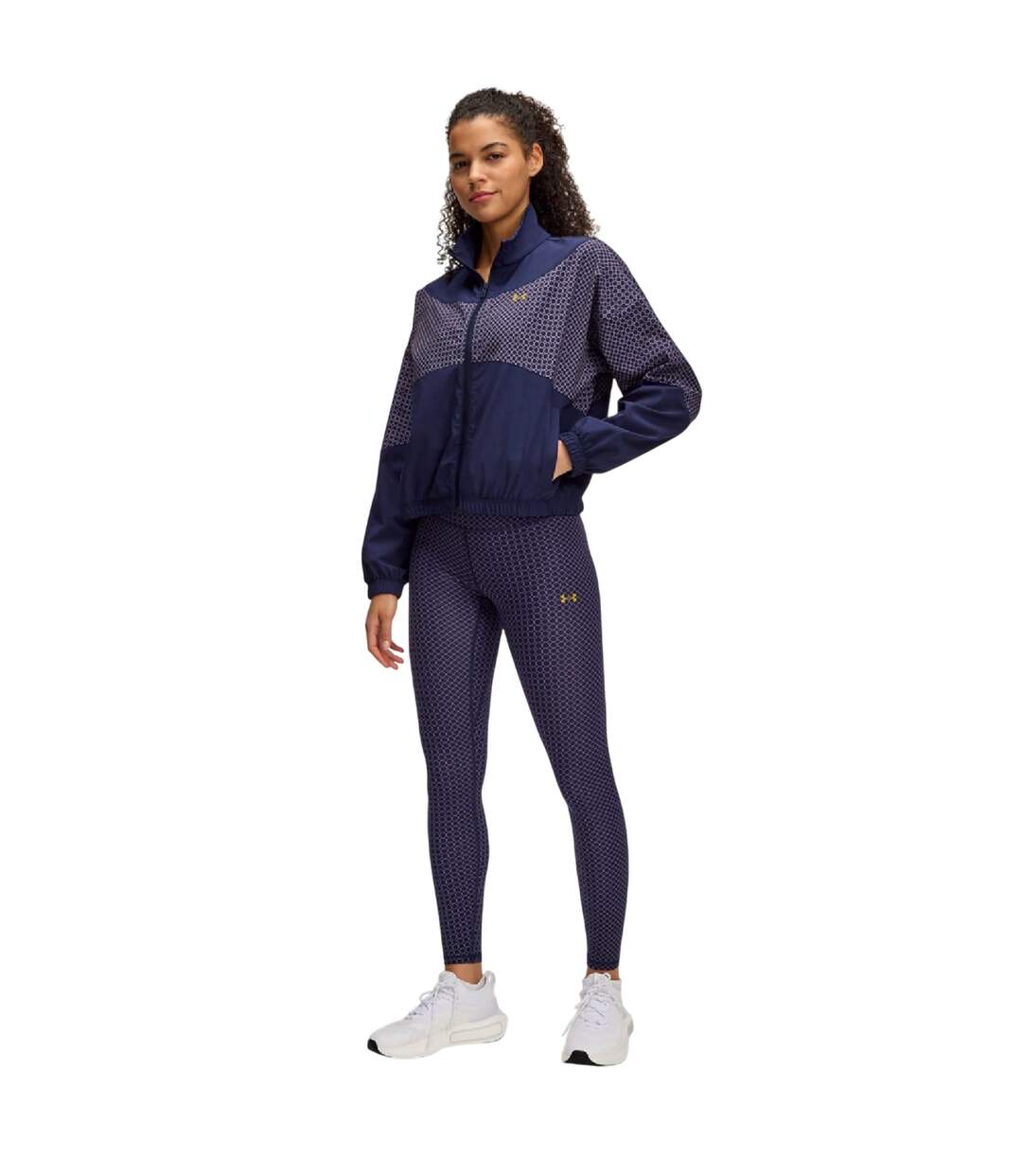 Womens/ladies Motion Holiday Leggings Blue Under Armour-1