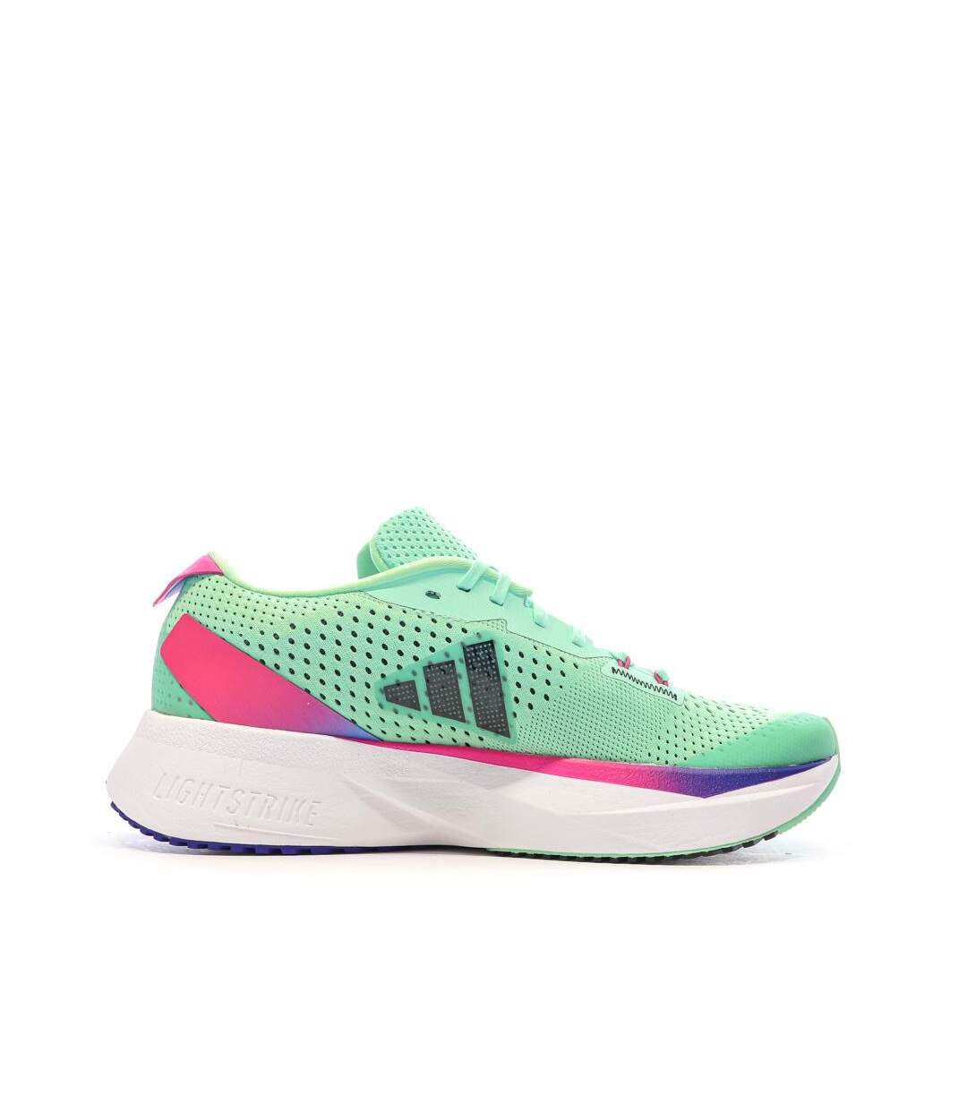 Chaussures de running vertes/roses femme adidas adizero-2
