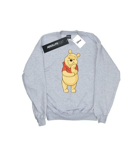 Disney Sweat-shirt Winnie The Pooh Cute Womens/Ladies (Gris sportif) - UTBI42919