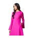 Robe mi-longue femme rose Principles