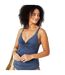 Womens/ladies Icon Tummy Control One Piece Swimsuit Pewter Biba-4
