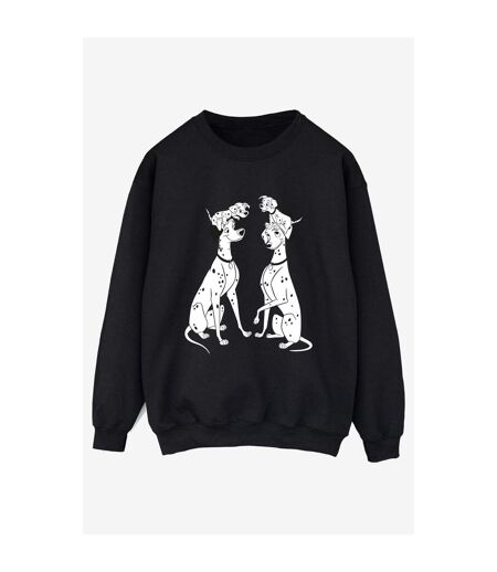 Disney Sweat-shirt Femme/Les femmes 101 Dalmatians Family (Noir) - UTBI12313