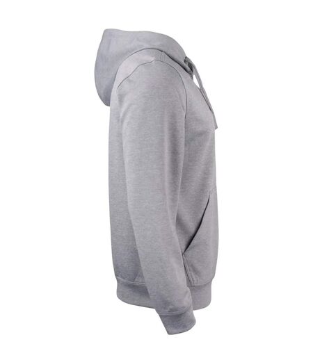 Unisex Adult Basic Active Pullover Hoodie Grey Melange Clique