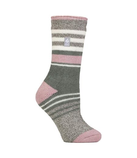 Ladies Winter Varied Stripe Patterned  Thermal Socks for Winter