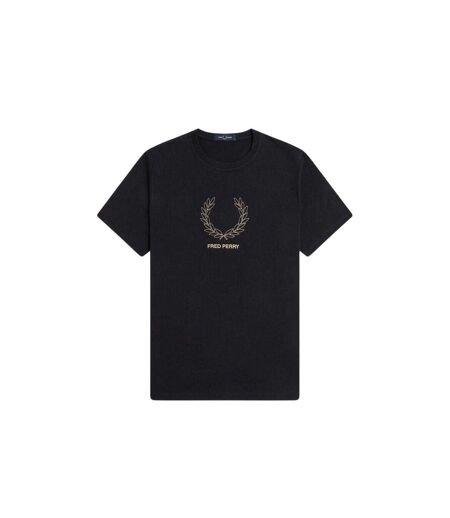 T-shirt Motif/style Logo Couronne Homme Noir Fred Perry