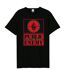 T-shirt Style Public Enemy Fight The Power Target Adulte Noir Rouge Amplified-1