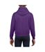Sweat à capuche unisexe violet Gildan-3