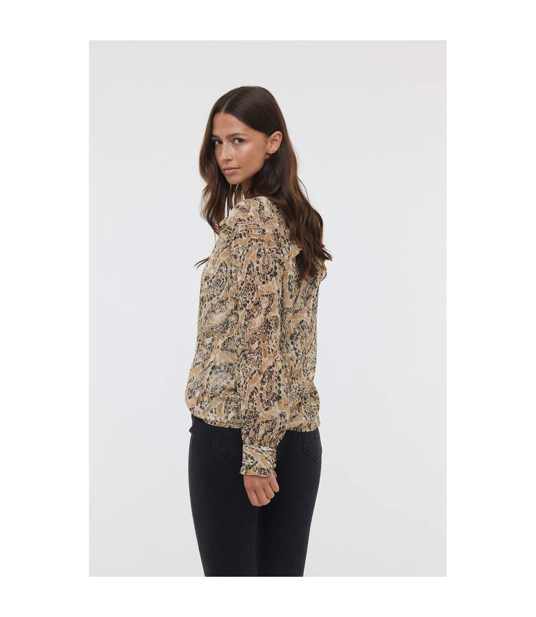 Blouse manches longues polyester regular MIDENA-3