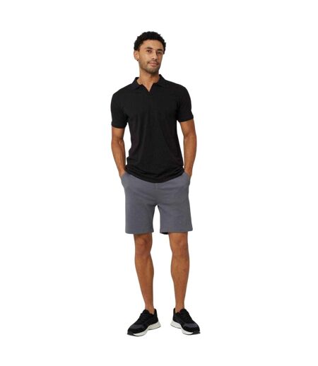 Short De Survêtement Motif/style Quadrillage Homme Gris Foncé Brave Soul