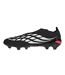 Mens Predator League Firm Ground Football Boots Black Red Adidas-3