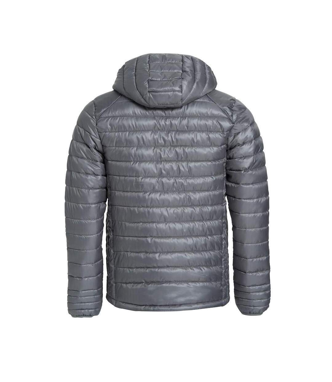 Mens Hudson Padded Jacket Grey Clique-2