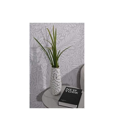 Vase Design en Céramique Lia 29cm Blanc