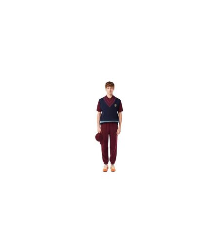 Pantalon De Jogging Motif/style Logo Brodé Adulte Rouge Lacoste
