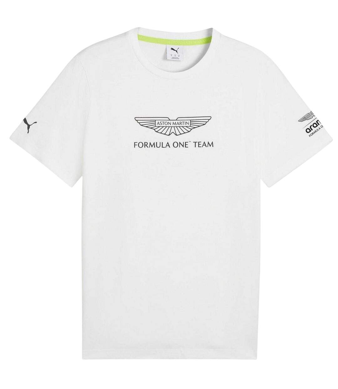 Mens Aston Martin F1 T-shirt  White Puma-2