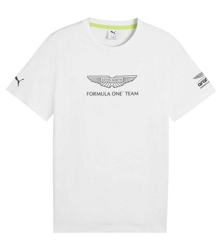 Mens Aston Martin F1 T-shirt  White Puma