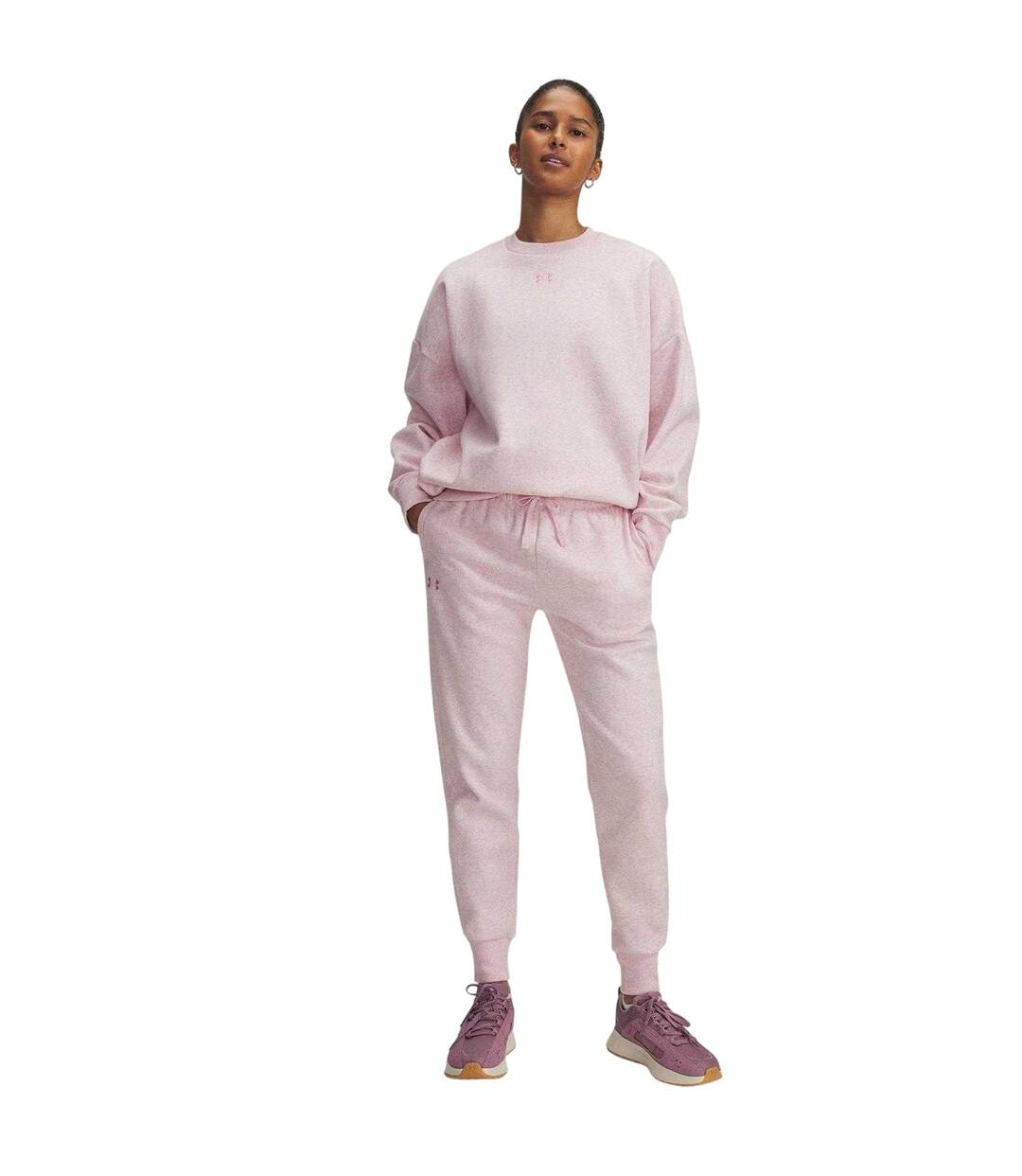 Pantalon De Jogging Rival Femme Rose Under Armour-4