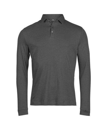 Polo Manches Longues Homme Noir Tee Jays