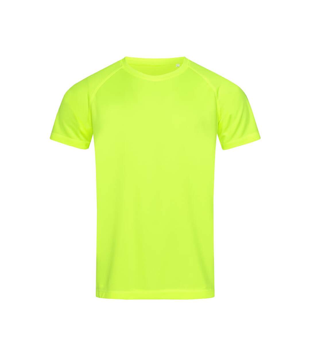 Stedman Mens Active Raglan Mesh T-Shirt (Cyber Yellow)