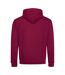 Awdis Varsity Hooded Sweatshirt / Hoodie (Burgundy/Charcoal) - UTRW165