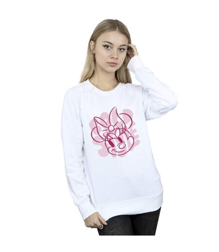 Disney Sweatshirt Minnie Mouse Bold Style - Femmes/Dames (Blanc) - UTBI28747