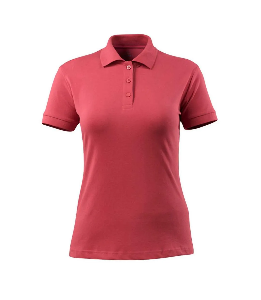 Womens/ladies Grasse Crossover Polo Shirt Raspberry Red Mascot-1
