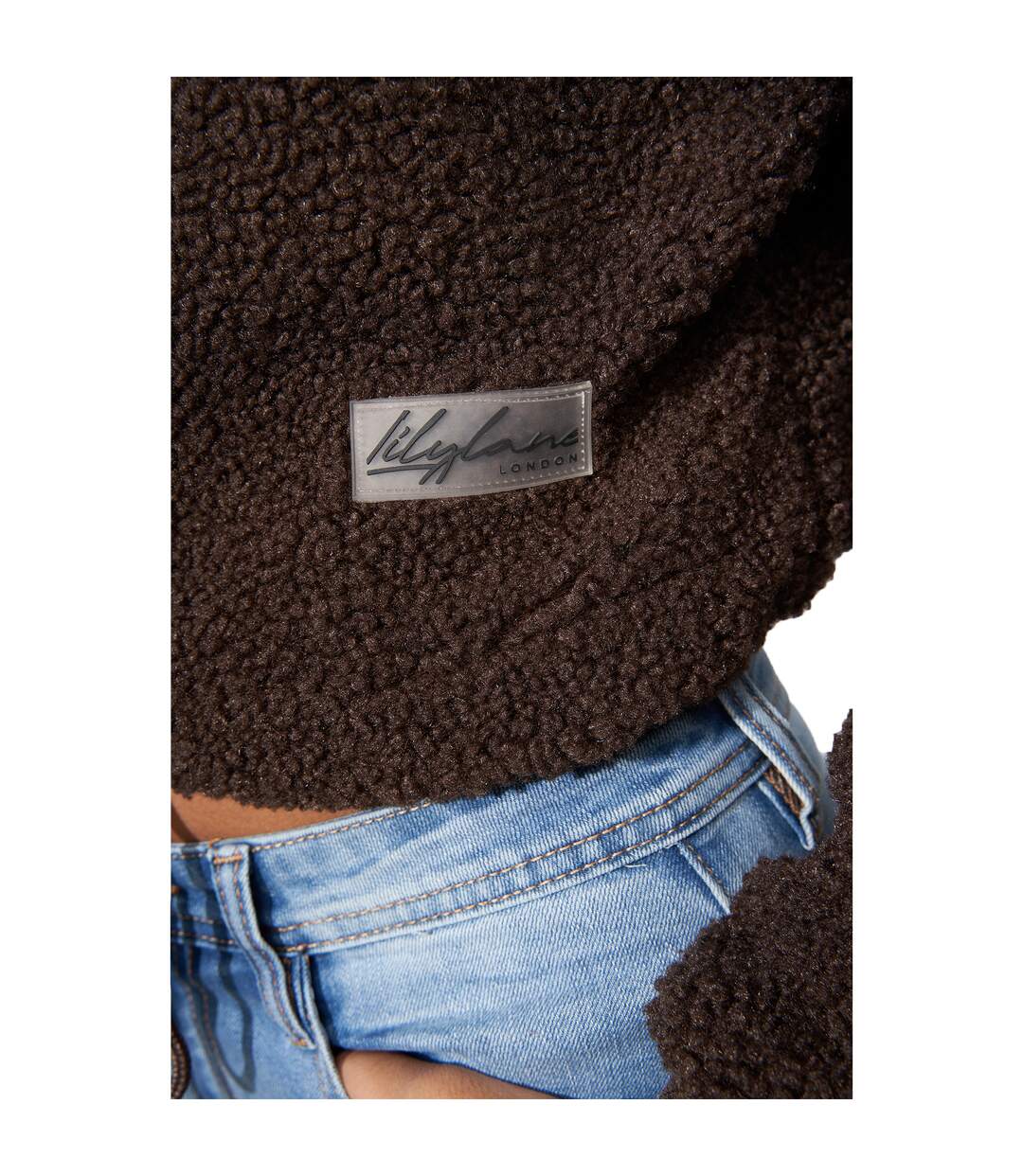 Lily Lane Womens/Ladies Kimora Borg Funnel Neck Hoodie (Brown) - UTBG669-4