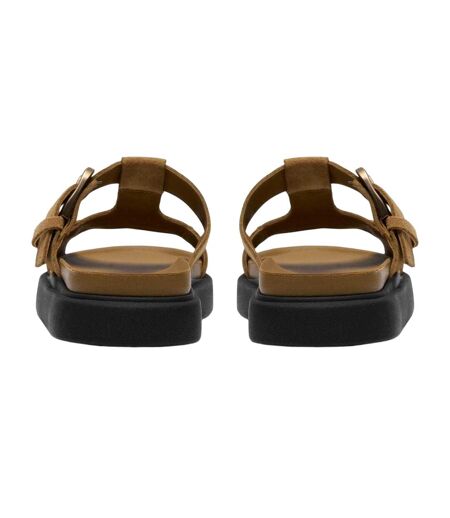 Womens/ladies Aristella Suede Mules Warm Sand Clarks