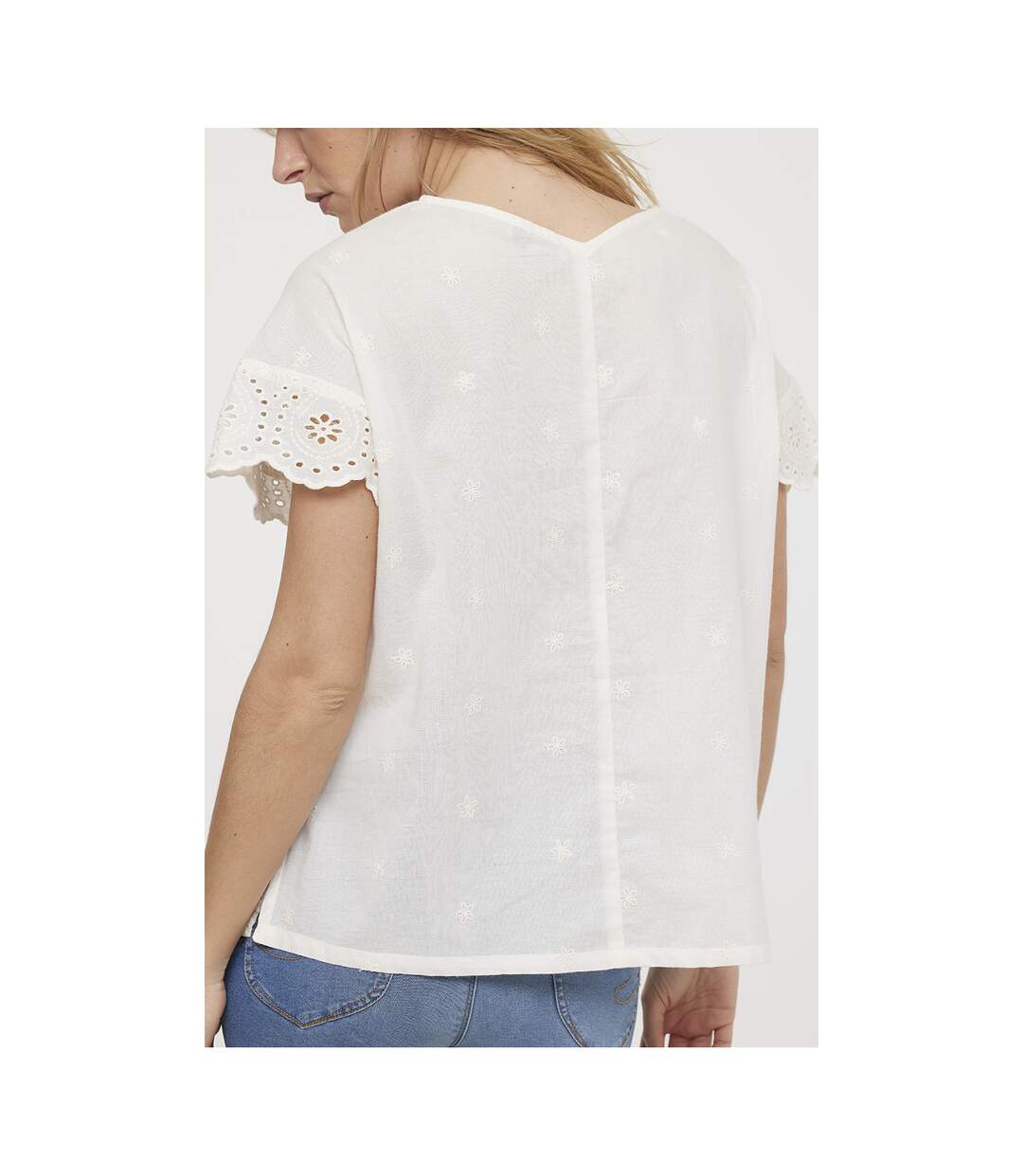 Blouse manches courtes coton regular MAXINE-4