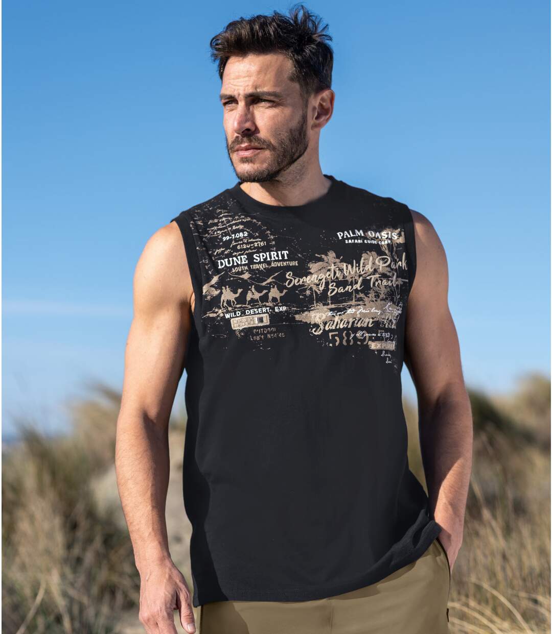 Set van 2 mouwloze T-shirts Saharian Road-2