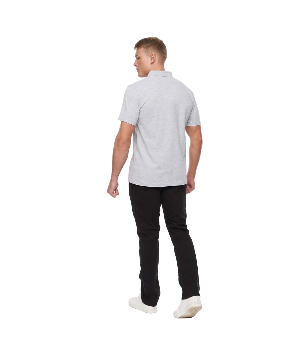 Polo barden homme gris chiné Bewley & Ritch-2