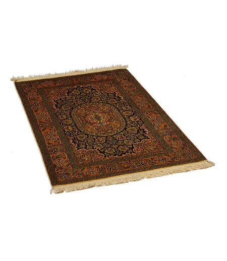 Authentique tapis d'Orient fait main en rayonne CACHEMIR A