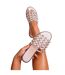 Womens/ladies kellie caged pu wide sliders nude Where´s That From