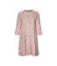 Robe blanche/rouge femme vero moda easy - s-1