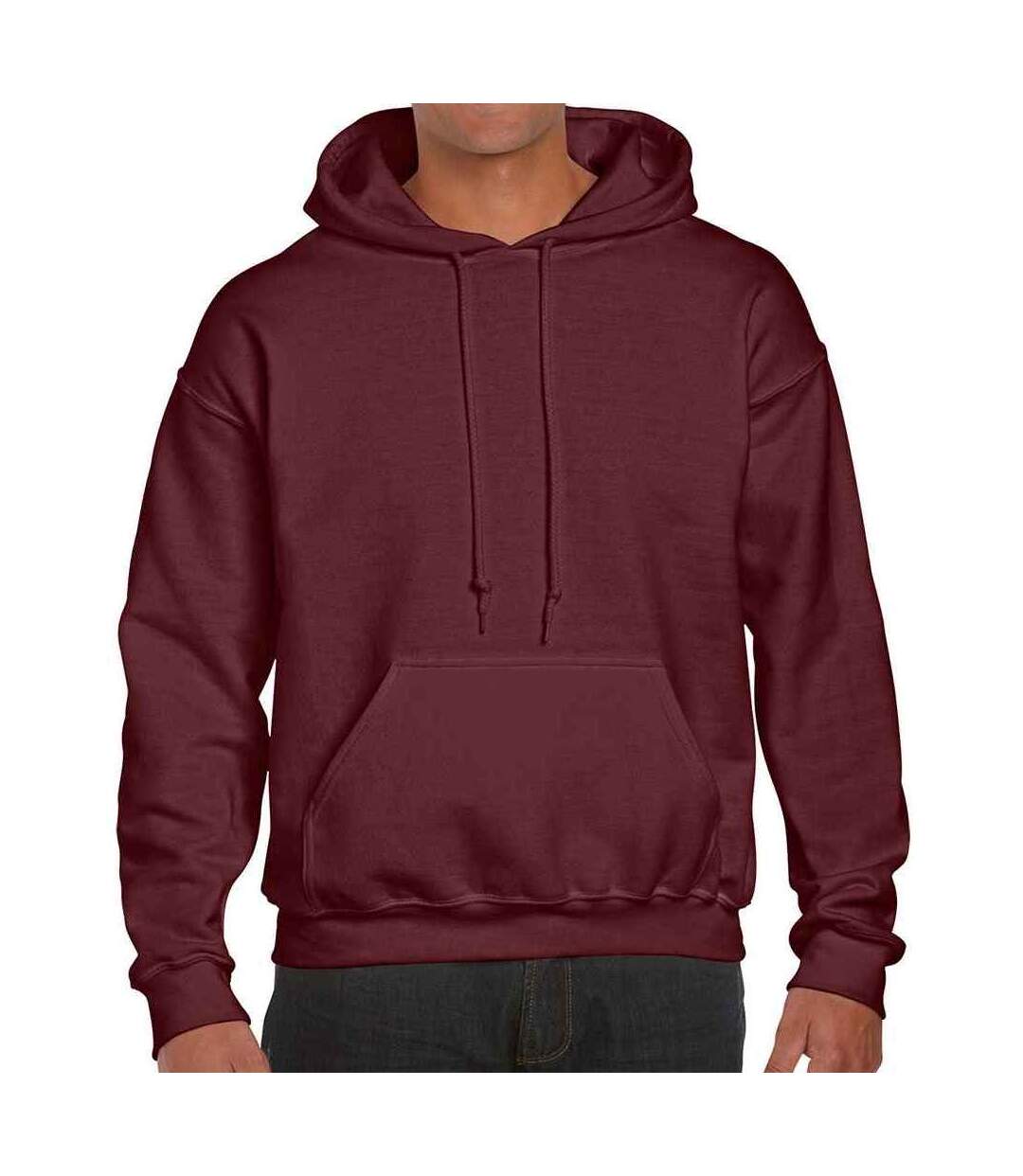 Sweat à capuche homme pourpre Gildan-1