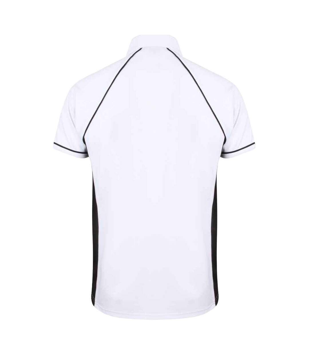 Polo Performance Hommes Blanc Noir Finden And Hales-2