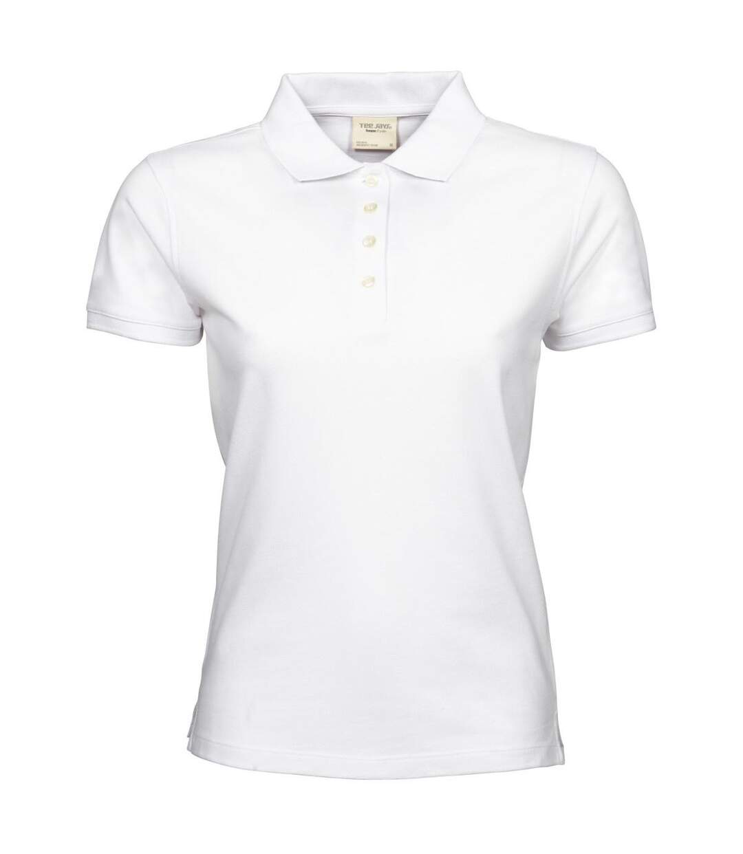 Polo À Manches Courtes 100% Coton Femme Blanc Tee Jays-2