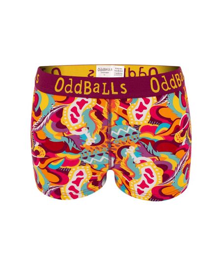 Womens/ladies festival boxer shorts multicoloured OddBalls