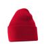 Bonnet À Revers Original Adulte Rouge Classique Beechfield-1
