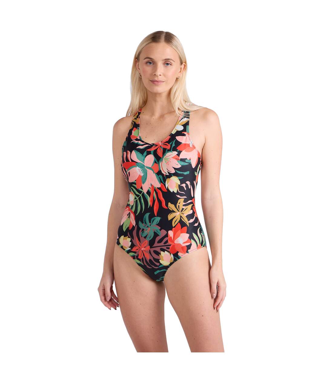 Maillot de bain 1 pièce mia femme noir Animal-3